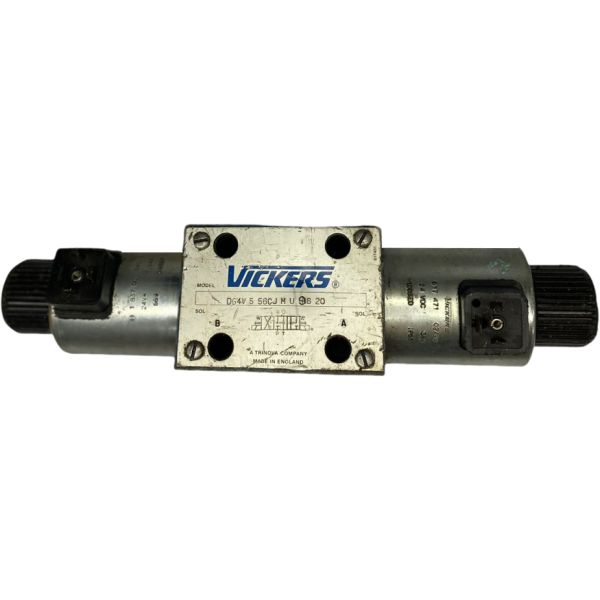 4/3 vias, vedações Viton, operada por solenóide, pressão 350bar, ISO4401, tamanho 5, 12VDC