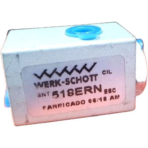 conexão rosca 1/8BSP, faixa de pressão 1 a 10 bar, temperatura de trabalho -10oC a 80oC, fluido ar comprimido, corpo alumínio, vedações Buna-N