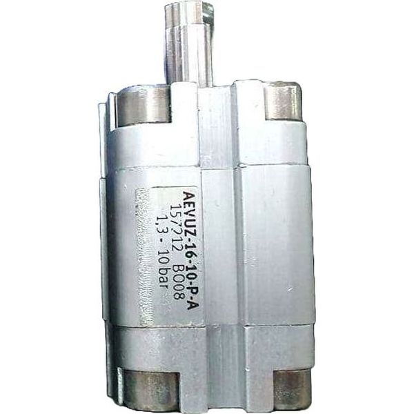 cilindro compacto, diâmetro 16mm, curso 10mm, amortecimento elástico nas posições finais, detecção de posição
