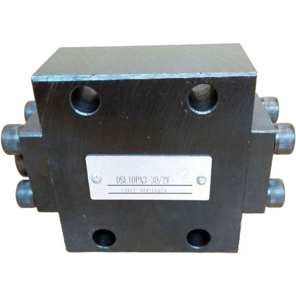 dreno externo, pressão 31.5MPa, vazão 80L/min, material aço, montagem sobre placa