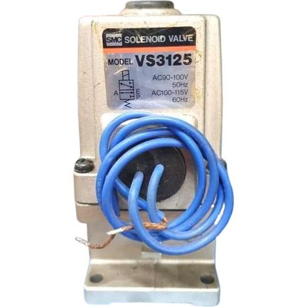 3 pórticos, diretamente operada, tensão de alimentação 100-115V/60Hz, fluido ar comprimido, intervalo de pressão 0-1,0MPa, conexão elétrica com fio
