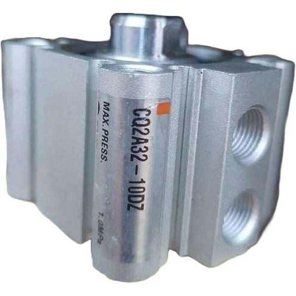 cilindro compacto, diâmetro 32mm, curso 10mm, dupla ação, haste simples, fluido ar comprimido