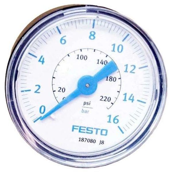 saída por trás, conexão R1/4, fluidos gases inertes / líquidos neutros, visor de ABS, material do pino latão