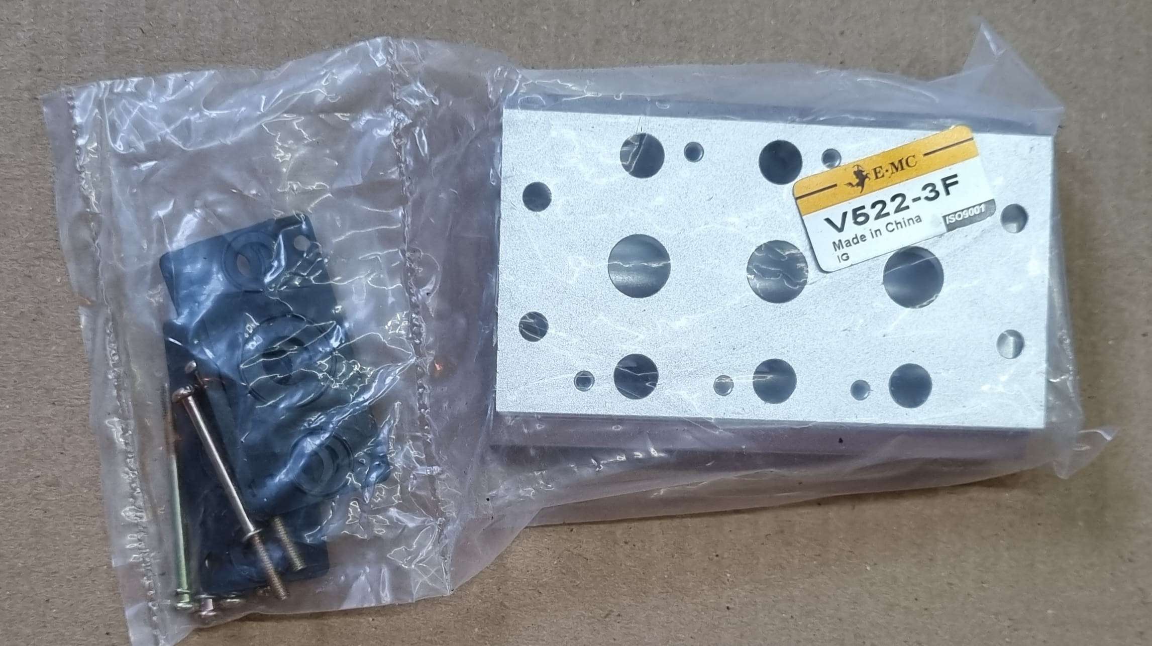 5/2 vias, rosca 1/4, corpo da válvula Série 2, 3 válvulas