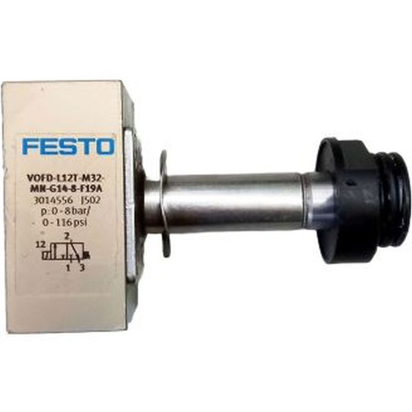 3/2 vias, conexões G1/4, atuação elétrica / retorno mola, vazão 52 l/min, meio ar comprimido, corpo alumínio, vedações NBR