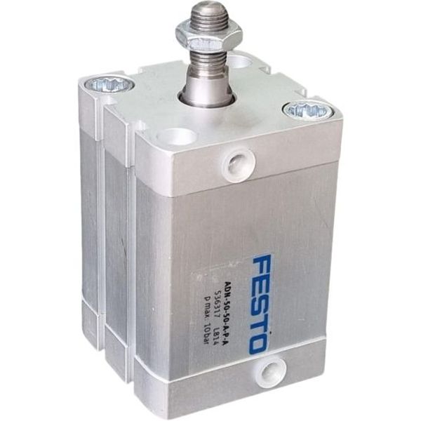 diâmetro 50mm, curso 50mm, dupla ação, rosca externa, detecção de posição, camisa liga de alumínio, vedações TPE-U
