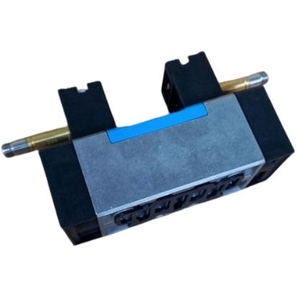 5/3 vias, montagem sub-base tamanho 1, vazão 1200 l/min, acionamento elétrico / retorno mola, pressão operacional 3...10bar, meio ar comprimido, corpo alumínio, vedações HNBR / NBR