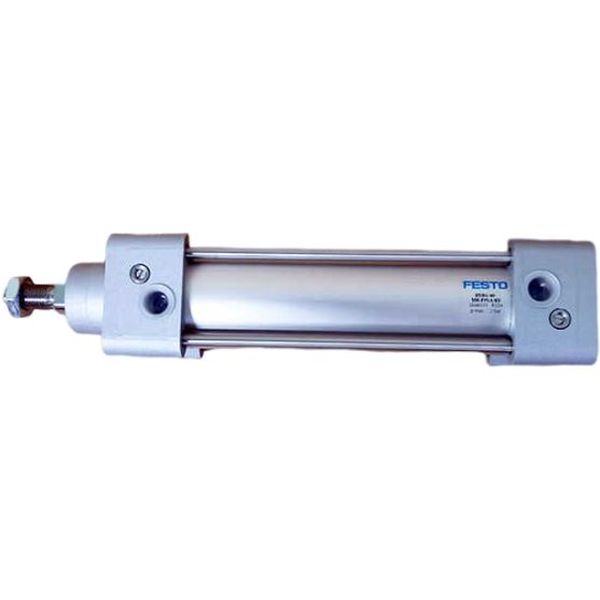 diâmetro 40mm, curso 100mm, amortecimento de posição final autoajustável, detecção de posição