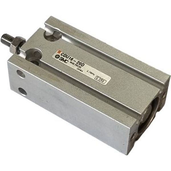 Série CU, com êmbolo magnético, diâmetro 16mm, curso 20mm, haste com rosca macho