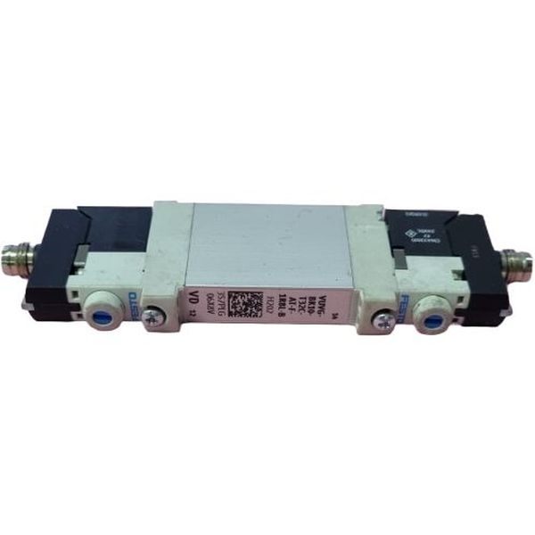 2X3/2 vias, monoestável, fechada, vazão 160l/min, montagem por placa, atuação elétrica, voltagem 24VDC, meio de operação ar comprimido