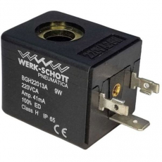Bobina pneumática BGH22013A 9W 220VCA 41mA IP65 - WERK SCHOTT