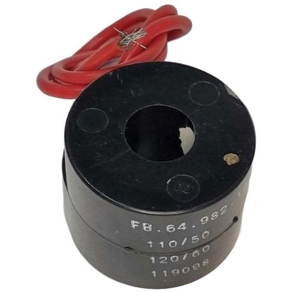 tensão 110/50 120/60, redonda, encapsulada, ligação elétrica com fio, classe de isolamento F, classe de temperatura B 