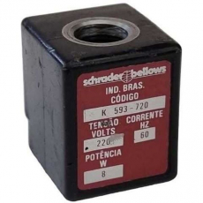 Bobina pneumática K593720 220V 8W 60Hz - SCHRADER BELLOWS