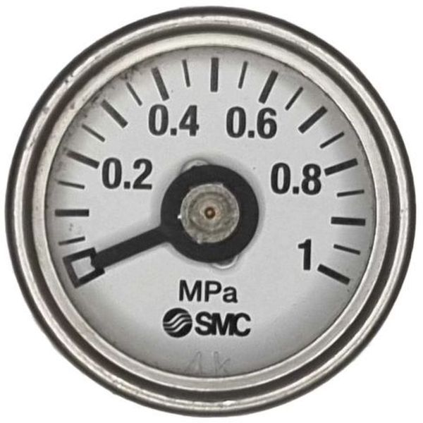 Série G33, saída por trás, conexão rosca 1/8, escala 0-1MPa, fluido ar comprimido