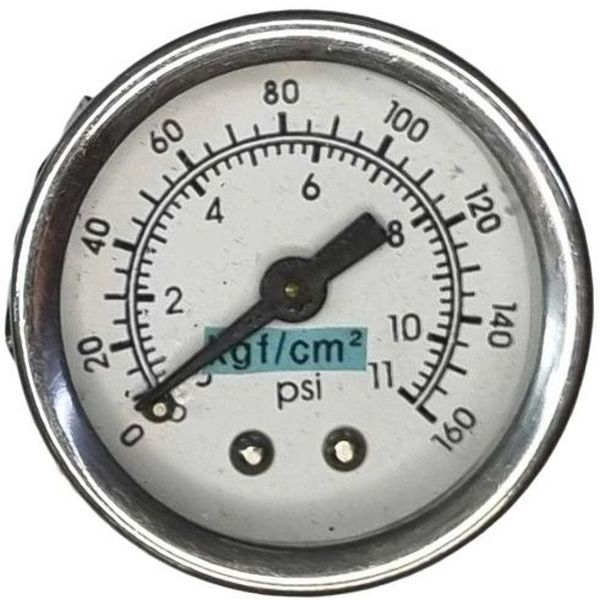 saída por trás,conexão rosca 1/8, diâmetro 40mm, caixa metálica, fluido ar comprimido