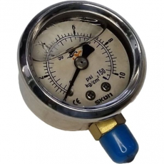 Man&ocirc;metro 150psi 10Kg/cm2 com glicerina - SKON seminovo