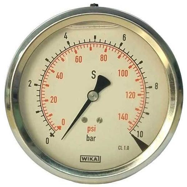 saída por trás (na posição inferior, não centralizada), com glicerina, conexão rosca 1/2, mostrador 100mm, caixa metálica, fluido óleo 