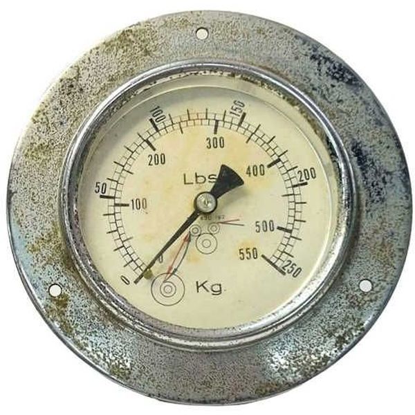 saída por trás, flangeado, conexão rosca 1/2, mostrador 100mm, fluido óleo
