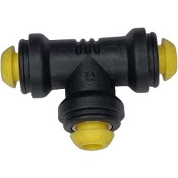 Conexão em T, diâmetro de 4mm, temperatura de -20°C a + 80C - PRESTOLOK