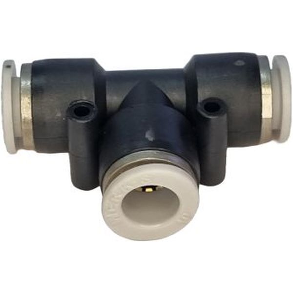 conexão rápida para tubo diâmetro 10mm, fluido ar comprimido, anel de desengate branco