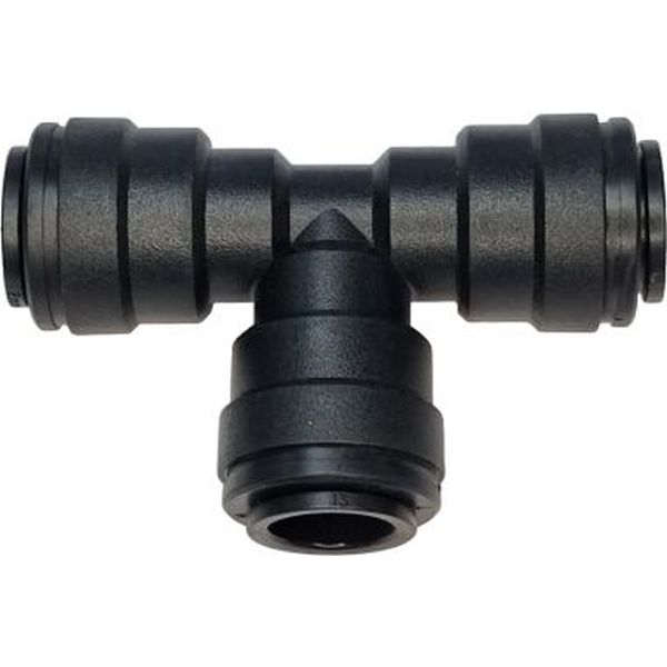 Conexão em T, diâmetro 12 mm, pressão de 10bar, temperatura 0°C a +60°C  - JG