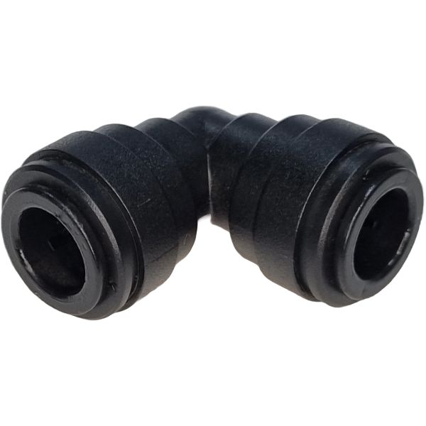 conexão em L, conector pneumático em L, conexão L, união para tubos em L, conexão para tubos PUN e PAN, conexão pneumática, conexão instantânea, conexão rápida, conexão de engate rápido em L