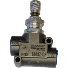 Regulador de fluxo 6103Z-CF 1/4X1/4 - WERK SCHOTT Regulador de fluxo 6103Z-CF 1/4X1/4 - WERK SCHOTT