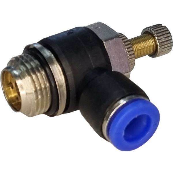 rosca 3/8, diâmetro 8mm, pressão de 10 bar, meio de operação de ar comprimido 