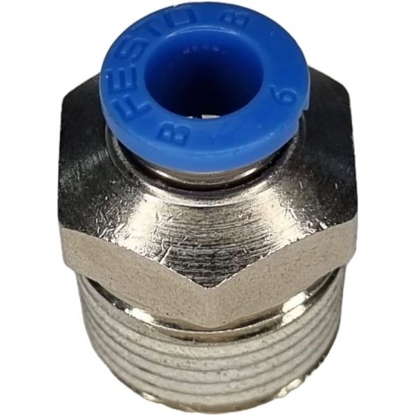 conexão pneumática com rosca macho externa, conexão roscada rápida, conector instântaneo, conexão para válvula pneumática, conexão para sistemas pneumáticos