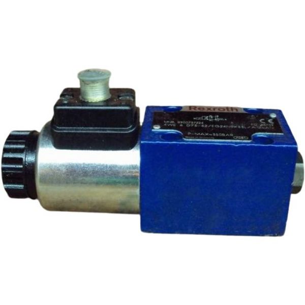 pressão máxima 350bar, 4 conexões úteis, tamanho 6, centro D, 24V, com emergência manual coberta