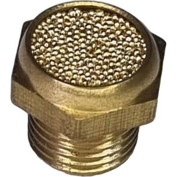 Silenciador, cor bronze, rosca 1/8