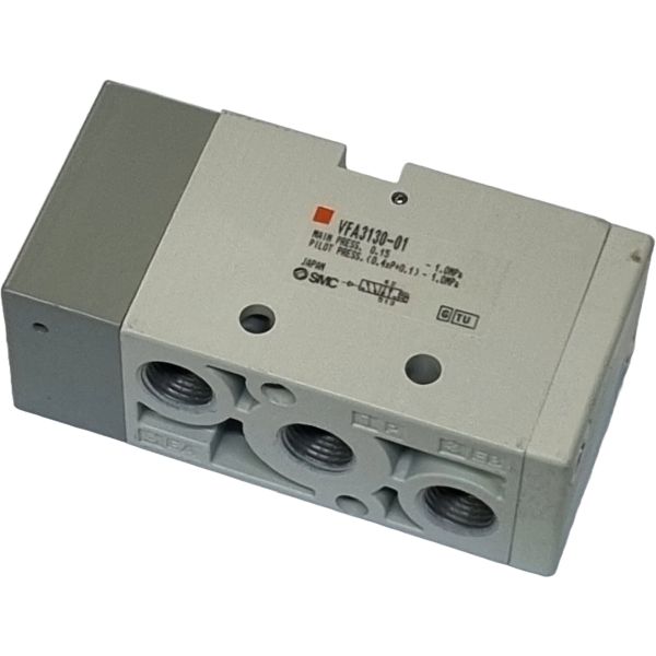 5/2 vias, acionamento manual, 2 posições simples solenóide, conexão rosca 1/8, rosca do piloto 1/8, fluido ar, sem necessidade de lubrificação