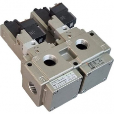 Válvula pneumática VG342R-5DZ-06-X87 - SMC seminova Válvula pneumática VG342R-5DZ-06-X87 - SMC seminova