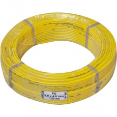 Tubo PU 6,0X4,0 100 mt amarelo - TRATUS