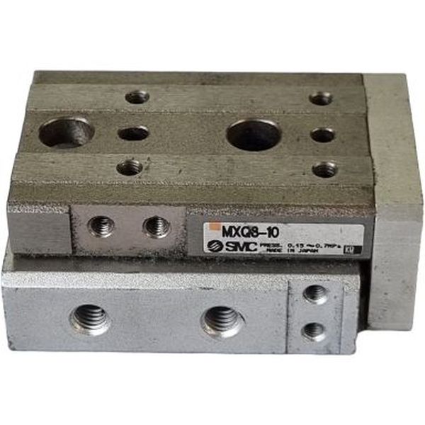 estação deslizante MXQ, diâmetro 8mm, curso 10mm, dupla ação, fluido ar, com amortecimento