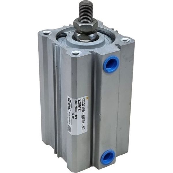 cilindro compacto, com êmbolo magnético, dupla ação, roscas em ambas extremidades, diâmetro 50mm, curso 55mm, fluido ar