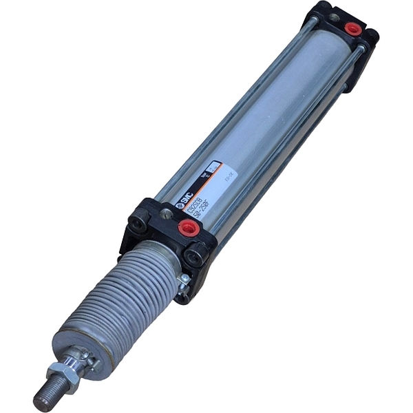 Série C92, diâmetro 50mm, curso 250mm, dupla ação, fluido ar, pressão 10bar, amortecimento nas duas extremidades, conexão rosca G1/4