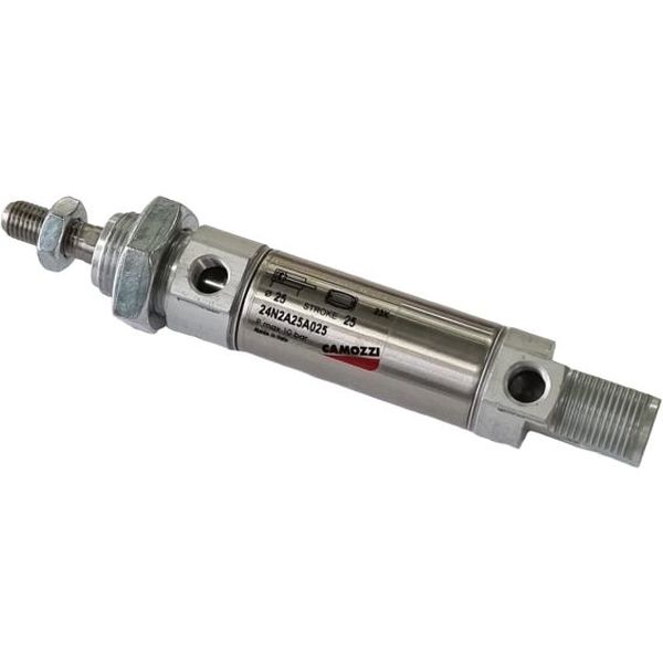 diâmetro 25mm, curso 25mm, dupla ação, com êmbolo magnético, com amortecimento, fluido ar comprimido