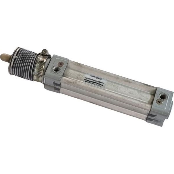 diâmetro 32mm, curso 100mm, dupla ação com amortecimento ajustável, sem canal para sensor