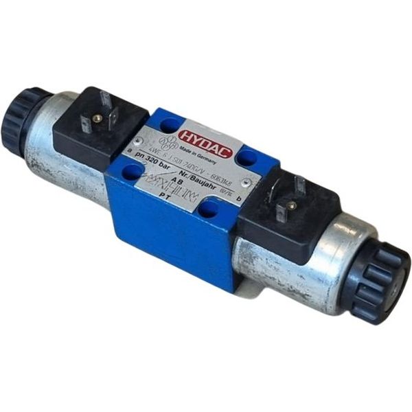 4/3 vias, tamanho 6, ISO 4401, vazão de 80 l/min, pressão de 350 bar, solenóide 24VDC