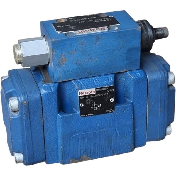 Válvula hidráulica, vazão de 120l/min, pressão de 315bar, DIN 24340-A REXROTH seminovas