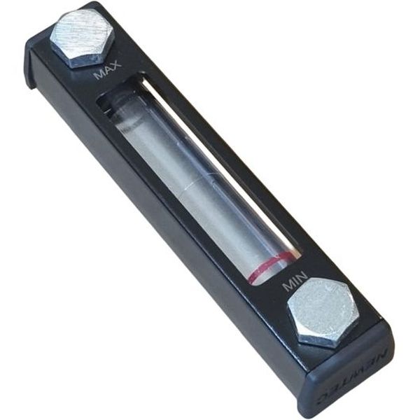 Visor de nível de óleo 160 x 36 mm, pressão máxima de 1bar, dois furos M12 - NEWTEC