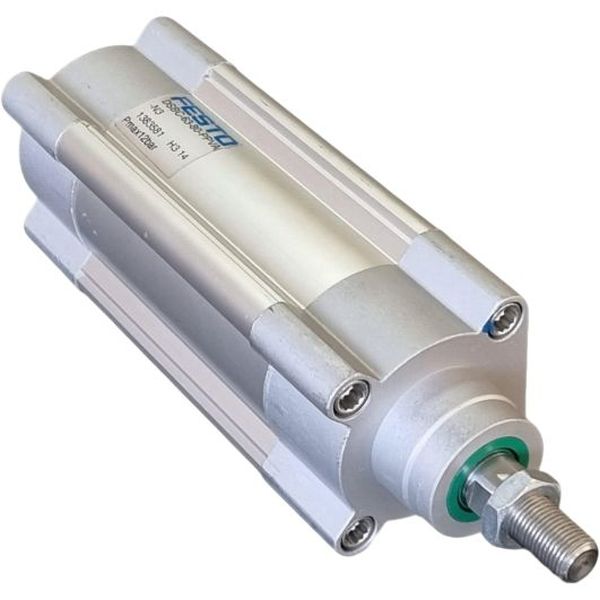 Cilindro pneumático 63x80mm de dupla ação, ISO 15552, conexão G1/4, pressão de 12bar -FESTO