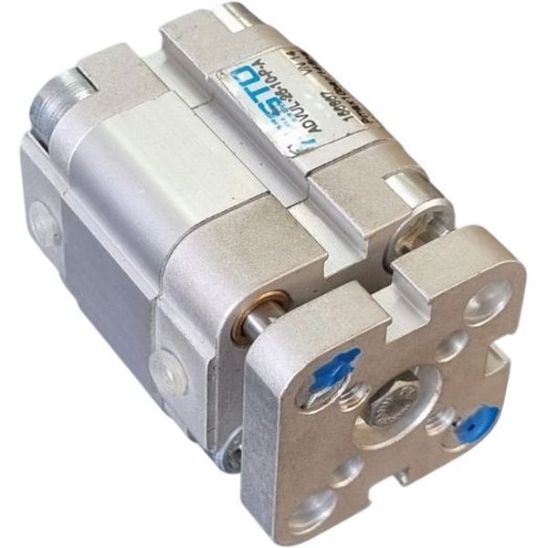 Cilindro pneumático 25x10mm de dupla ação, ISO 21287, conexão G1/8, pressão de 10bar
