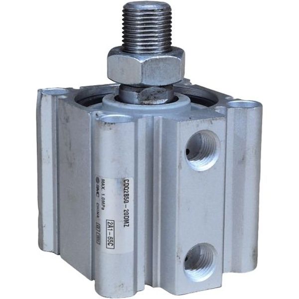 cilindro compacto, dupla ação, haste simples, com êmbolo magnético, diâmetro 50mm, curso 20mm, fluido ar