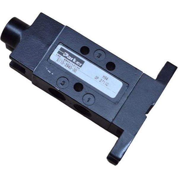 configuração 3/2 vias, conexão rosca 1/8, acionamento pino/mola, fluidos ar / óleo / gases não corrosivos