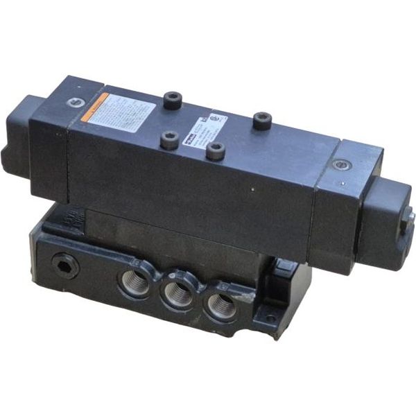 5/3 vias, montagem sobre placa, pressão 150psi, atuação solenóide, tensão 240V/60Hz, fluido ar comprimido