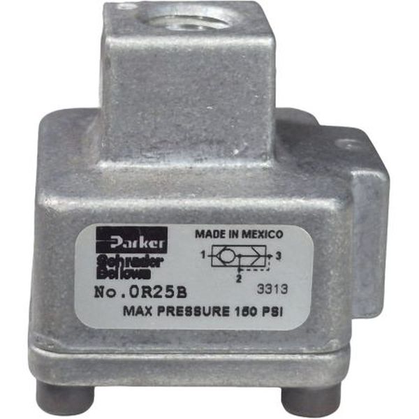 conexão 1/4NPT, vazão 2600l/min, pressão máxima 150 psi, fluido ar comprimido / gases inertes, corpo alumínio, vedações NBR