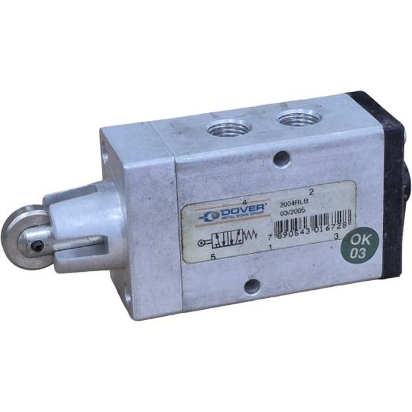 5 vias / 2 posições, acionamento rolete / retorno mola, corpo metal, fluido ar comprimido