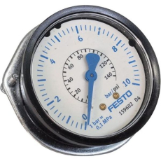 Man&ocirc;metro 159602 FMA-63-10-1/4-EN 140psi 10bar com flange - FESTO